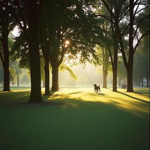 木漏れ日の公園にて