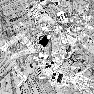 She fell through the clouds and I lost sight of her.