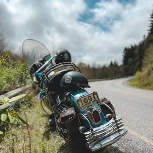 Lone Wolf On A Harley