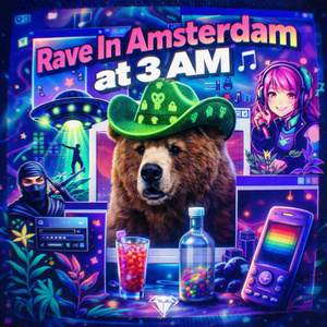 Rave in Amsterdam at 3 AM
