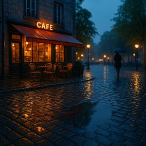 ほの灯りの窓辺