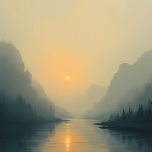 静かな蒼い夜明け