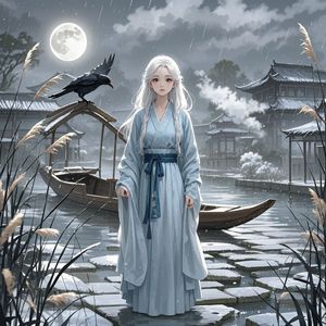 渡口蒹葭-砚边植春