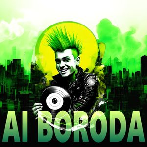 Панк с зелёной головой