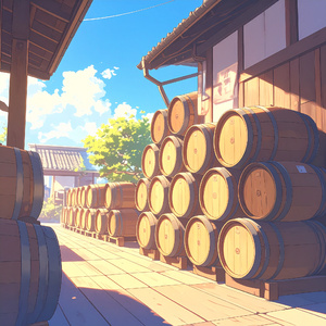 Sake Barrel