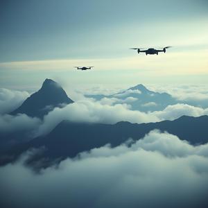 24 드론 장면을 위한 영화적 음악으로, 긴박한 피아노 패턴과 극적인 감정적 전개가 특징