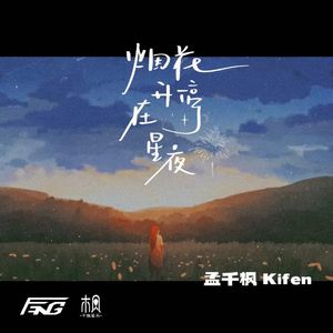 烟花升停在星夜