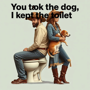 You Took the Dog, I Kept the Toilet