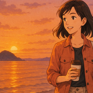 別れの光 - 黄金色の水面