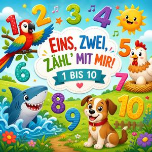 Zählen lernen (1-10 mit Tieren)