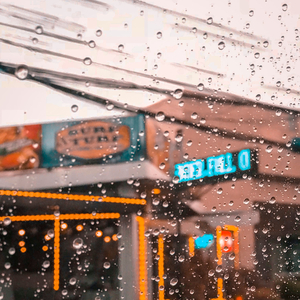 Heavy Rain on Windshield