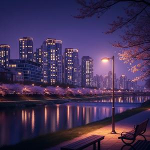 성남시 분당구 -탄천의 푸른 밤