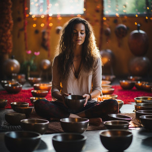 La Armonía De Los Cuencos Miman A Los Cuerpos