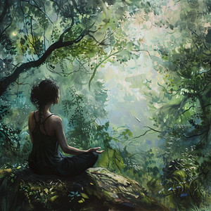 Paz De Llovizna De La Música Ambiental