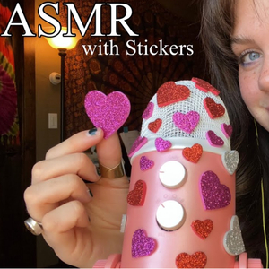 ASMR Stickers on the Microphone & Peeling them Off, Pt. 1