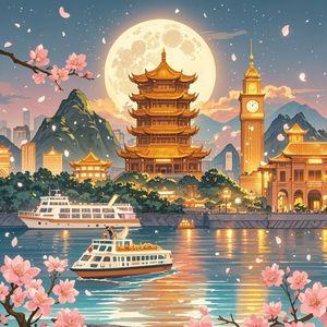 两江月照烟火长