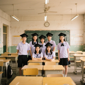 毕业照的第三排