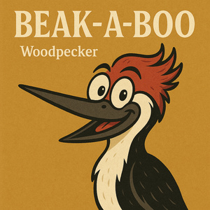 Beak-a-boo woodpecker