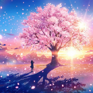 散りゆく桜の影の中で