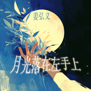 月光落在左手上