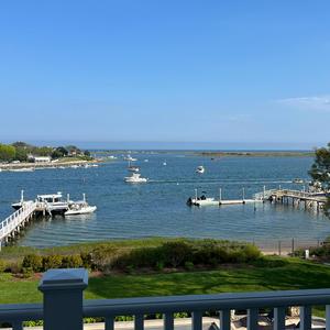 Boats go by