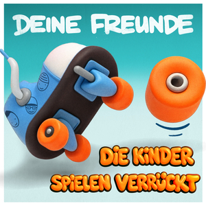 Die Kinder spielen verrückt
