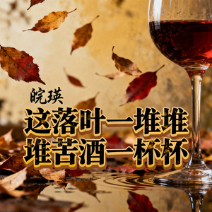这落叶一堆堆苦酒一杯杯