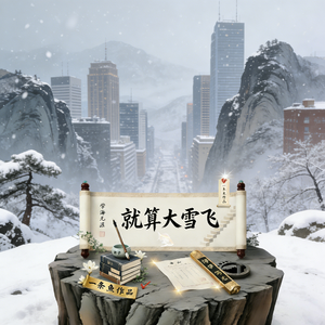 就算大雪飞
