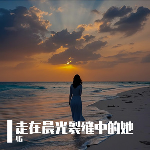 走在晨光裂缝中的她