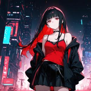 ネオンの上を歩く