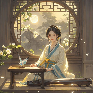 窗棂上的月光-觅泉