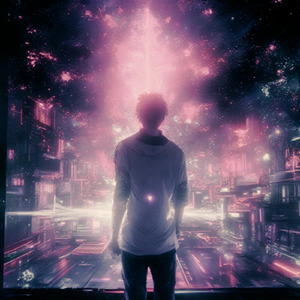 霧の中に消える光