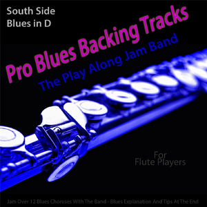 Pro Blues Backing Tracks (South Side Blues in D) [12 Blues Choruses] [For Flute Players]