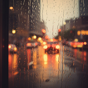Reflejos De La Lluvia Celestial Con Ondas Thetas