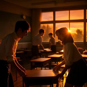 放課後の夕日と最後の片付け 青春BGM 作業用