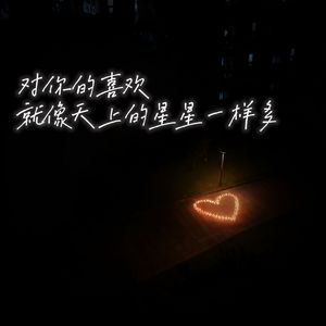 对你的喜欢就像天上的星星一样多