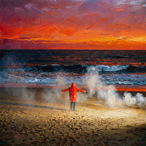 海浪将我淹没余晖中