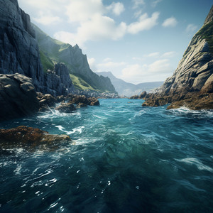 Restful Waves of Ocean's Caress