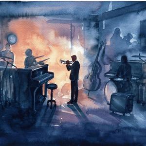 地下のジャズ喫茶：煙たい路地裏の退廃ジャズ – Noir Mood