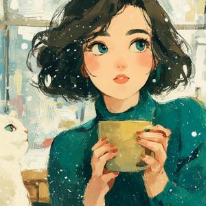 촛불 옆에 앉은 마음