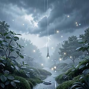 春雨下的仙境
