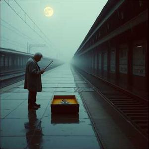 雨停在他的弓上