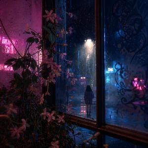 Neon Rain Keeps Blooming