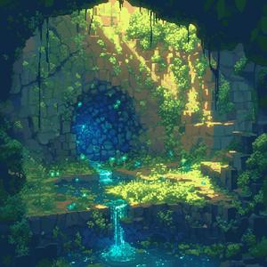 Glitchy Dewfall - グリッチな露の降り