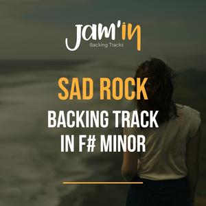 Sad Rock Guitar Backing Track in F# Minor