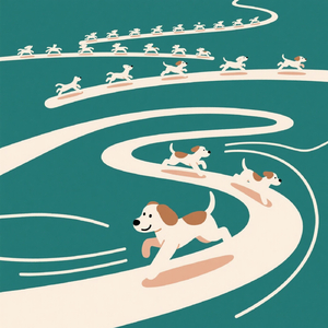 子犬のハッピーダッシュ