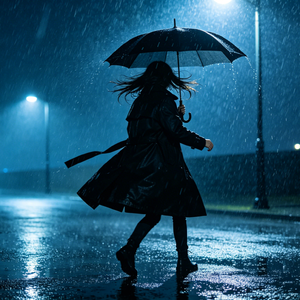 雨夜里的转身