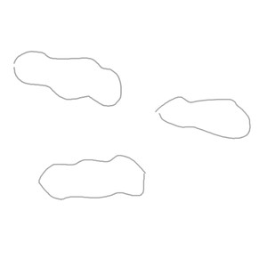 空に浮かぶ綿飴