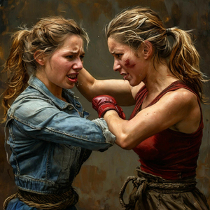 кулаком по морде