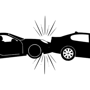 The sound of a car accident